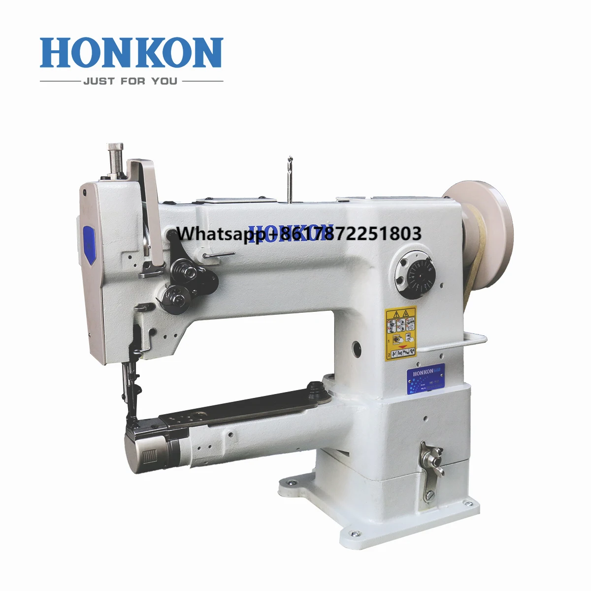 

HONKON HK-246 Single Cylinder Bed Feed Lockstitch Sewing Machine with Unison Big Hook