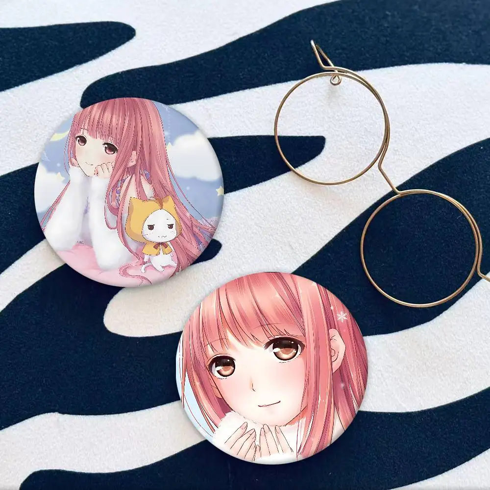 Cute Nikki Badges Badge Peripheral Lapel Pins Tinplate Round Brooch For Shoulder Bag Accessories Souvenir Gifts