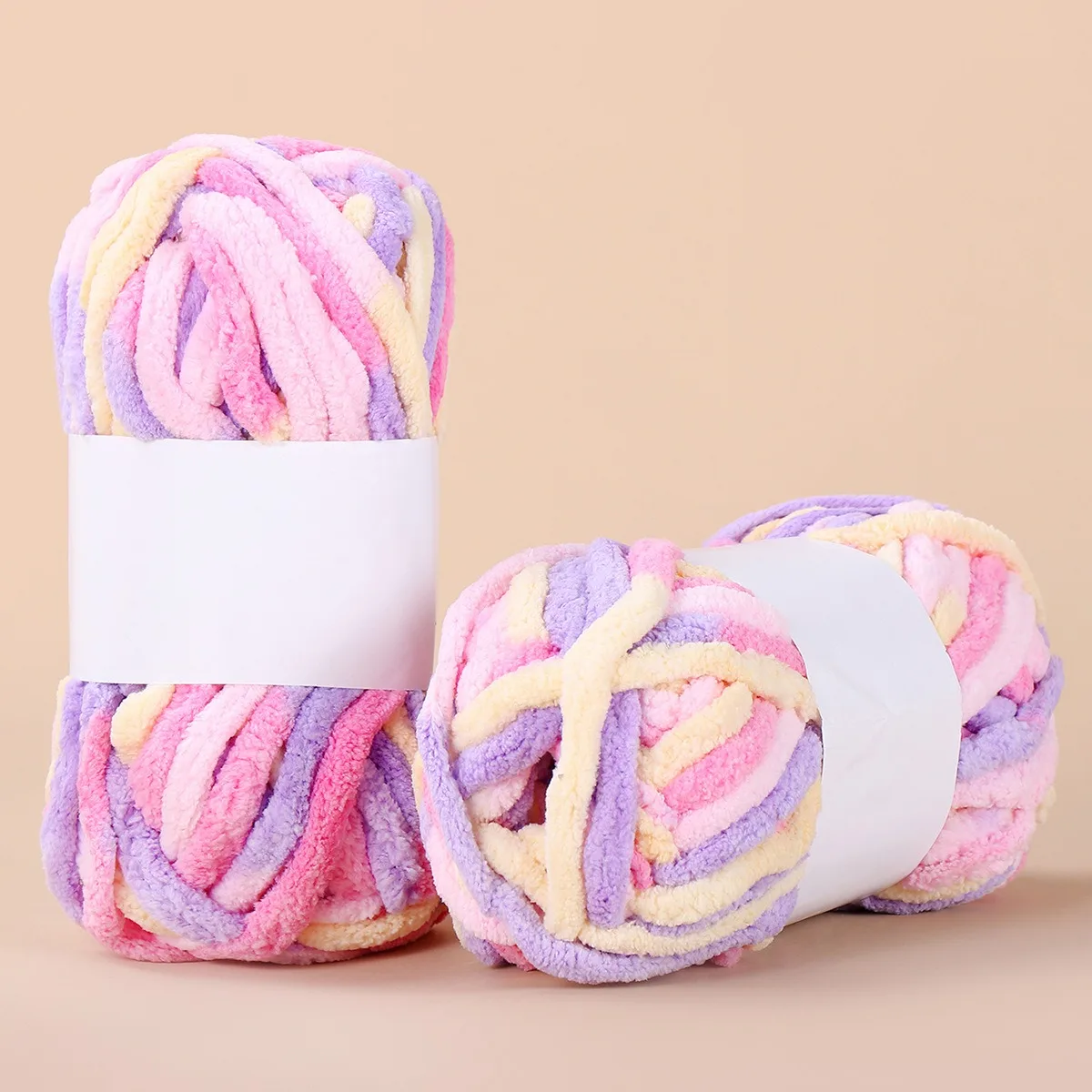 100g Single Strand Ice Bar Thick Soft Chunky Yarn for Scarf Hat Neckwarmer Blanket Slipper Doll DIY Hand Knitting Crochet Craft