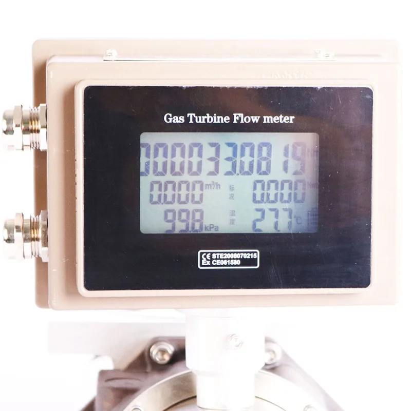 LLQ Roots Pipeline: Vertically Mounted Dual Power Supply 4-20MA Gas Meter Natural Gas Air Flow Meter