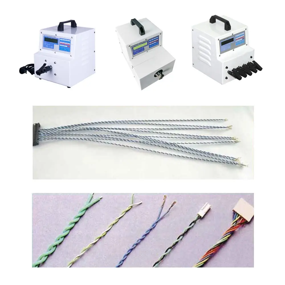 Hot sale semi-automatic cable wire twisting machine / twist wires together machine