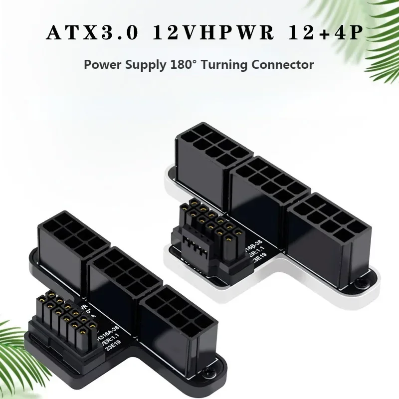 

12VHPWR 600W PCIE Graphics Card ATX3.0 12+4Pin Adapter Plate Male To Female 3X8Pin To 40 Series for Desktops Graphics Video Card