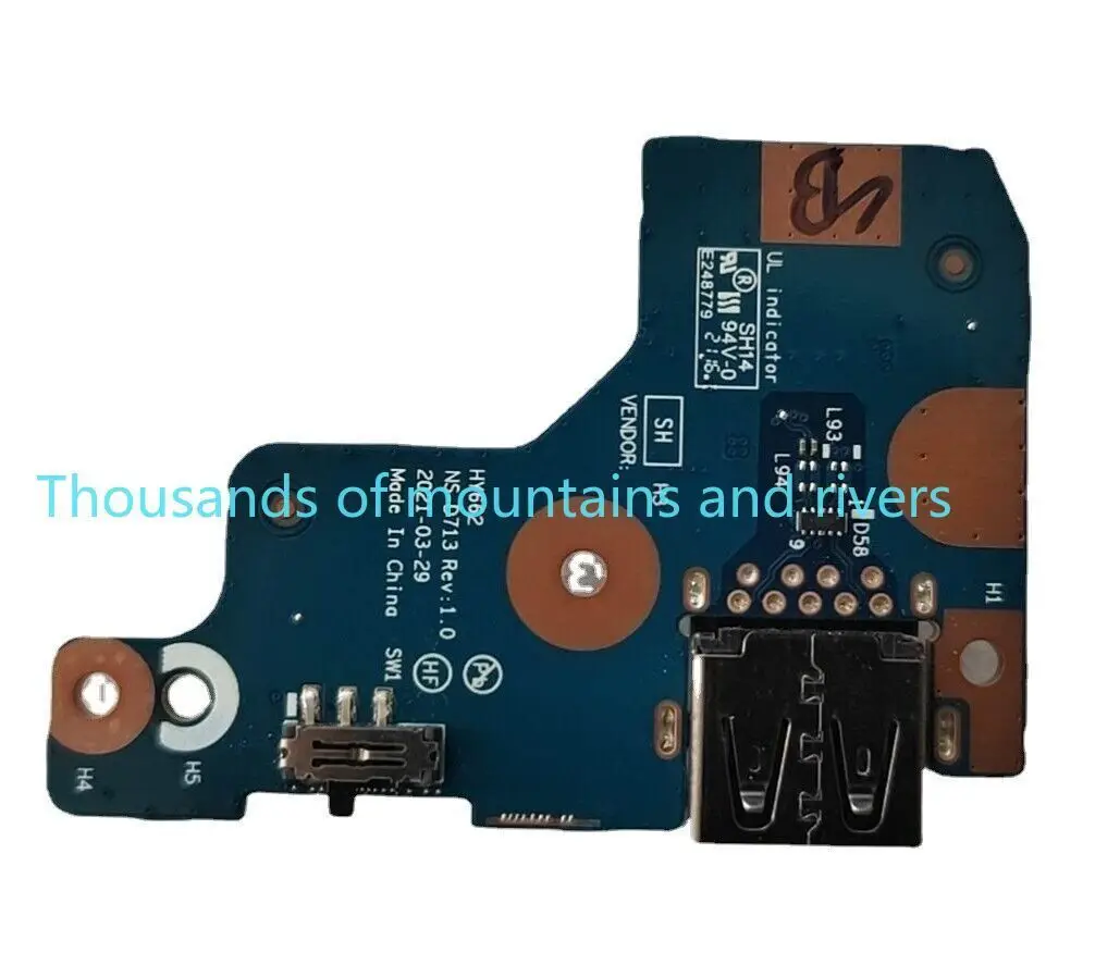 New USB Board For Lenovo Legion 5 Pro-16ITH6H Laptop 82JD 5C50S25214 NS-D713