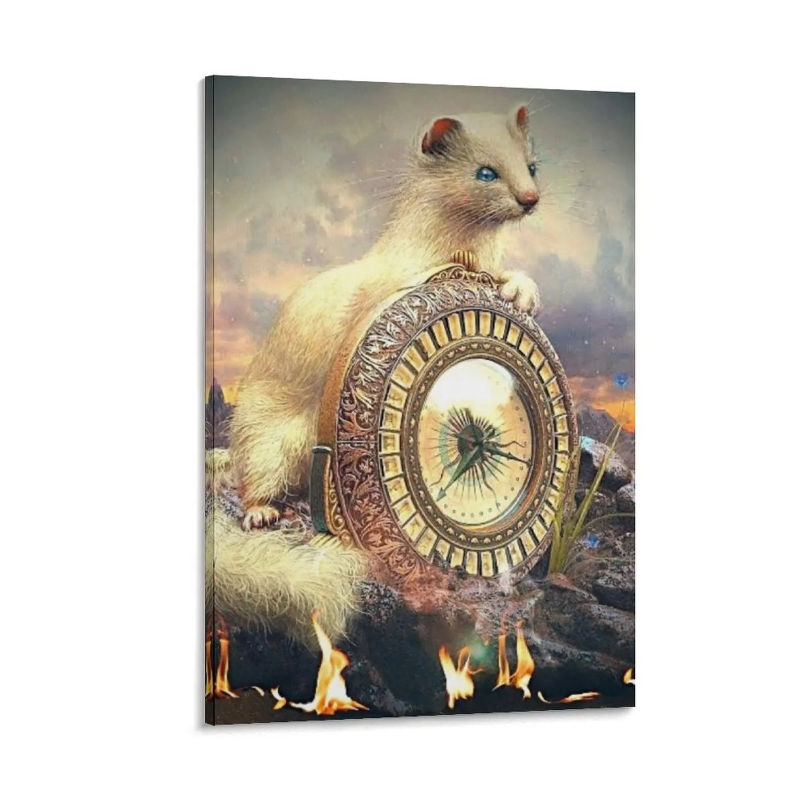 

His Dark Materials - Pan & Alethiometer Canvas Painting decorative picture for living room home decorations and organization