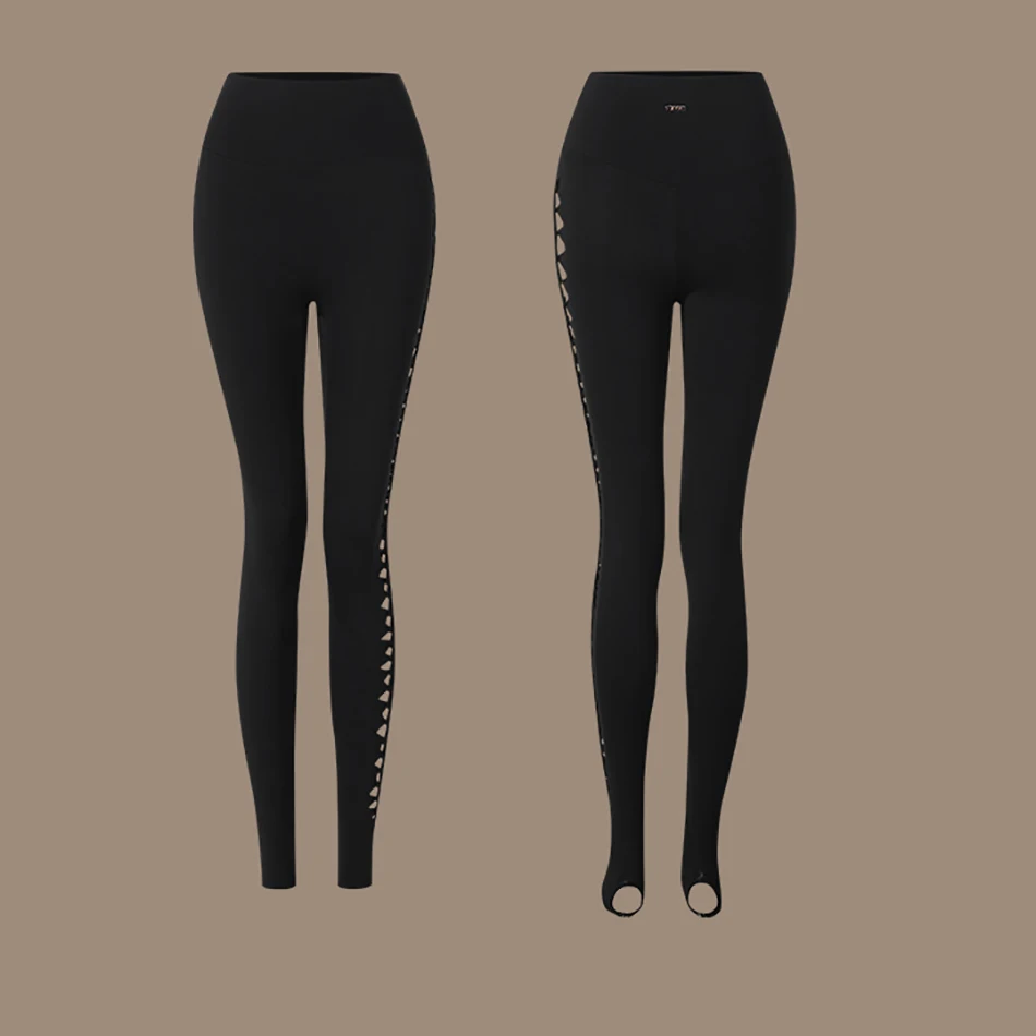 سراويل ممارسة الرقص اللاتينية عالية الخصر للسيدات لخريف 2025 سراويل نسائية منسوجة بتصميم مجوف ملابس السامبا السالسا 25088 #5