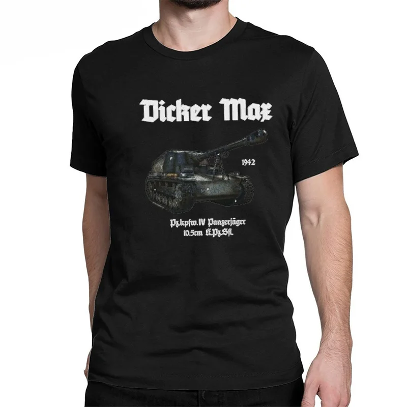 Dicker Max-Camiseta de tirantes de la Segunda Guerra Mundial para hombre, camiseta militar del ejército alemán Panzer, c