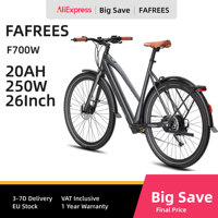FAFREES F700W Full Suspension Electric Bicycle Adult 250W Electric Mountain Bike 48V20 Battery, 26inch Women's Electric Bicycle