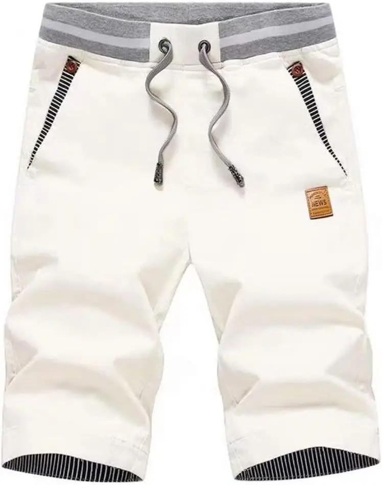 

Men's Shorts Casual Classic Fit Drawstring Summer Beach Shorts with Elastic Waist and Pockets