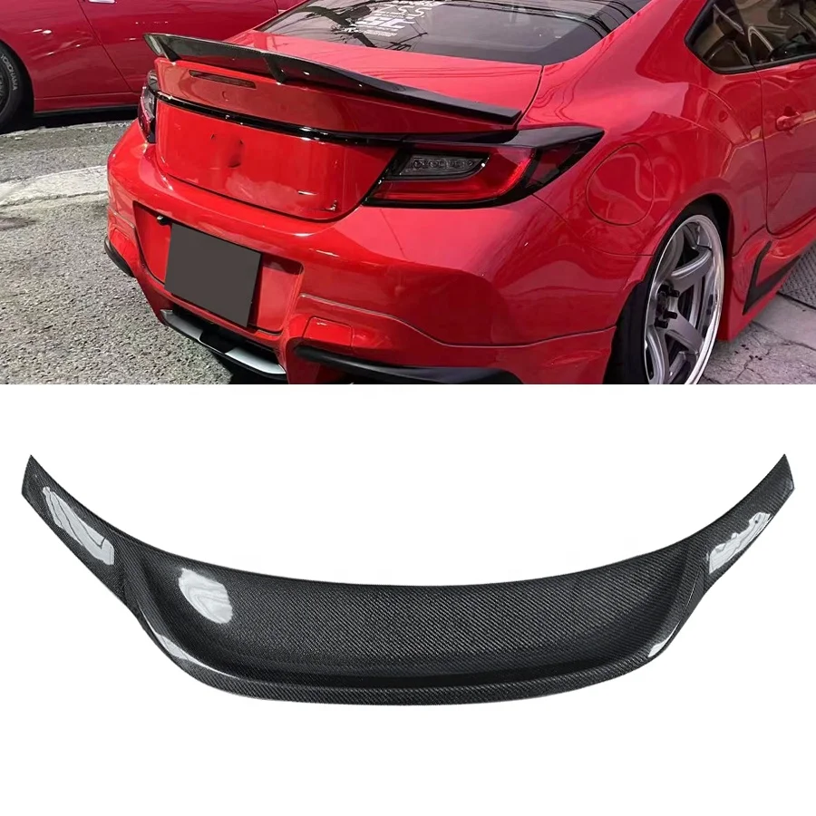 Car Accessories R Type Spoiler bon Fiber  Rear Wing  For GR86 Subaru Brz 2021+