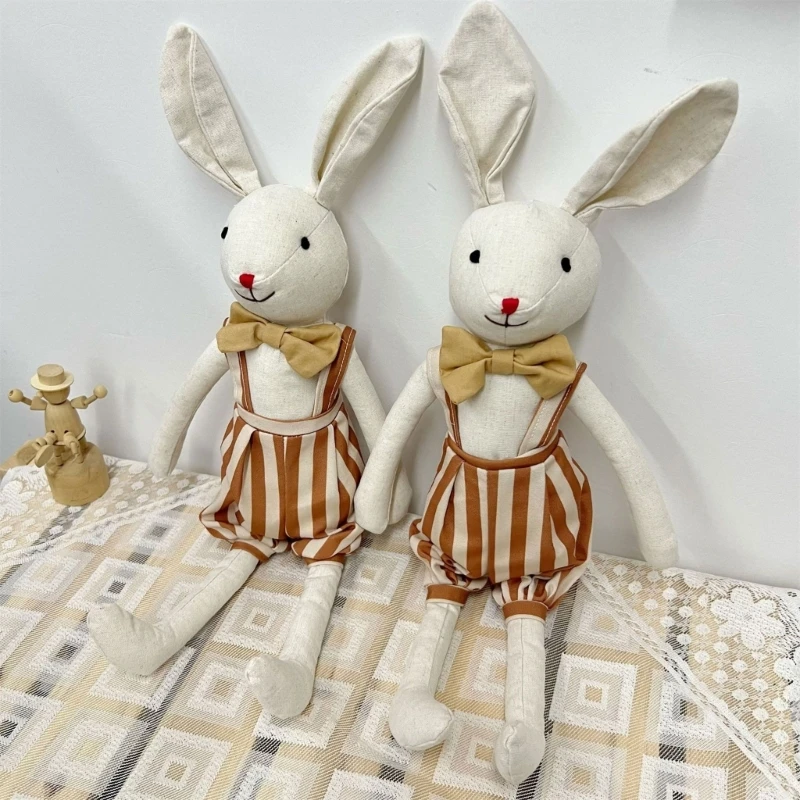 Rabbit Plushie Baby Rabbit Soothing Toy Rabbit Baby Soother Lovely Baby Soothing Toy Newborn Photograph Props Baby