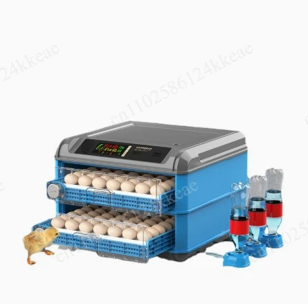 152-300 Capacity Egg Incubator Fully Automatic Dual Power Hatching Machine Chick Roller Automatic Temperature Humidity Control