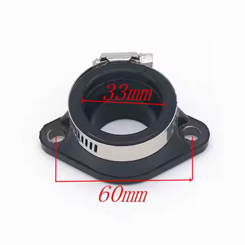 Rubber Carburetor Intake Boot Flange Manifold Adapter for PWK 28 30mm Carburetor 250cc ATV UTV Accessory