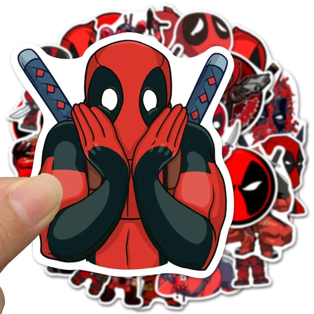 10/35 Stuks Cool Disney Cartoon Deadpool Graffiti Stickers Skateboard Laptop Bagage Telefoon Fiets Auto Waterdicht Pvc Sticker Kids Speelgoed