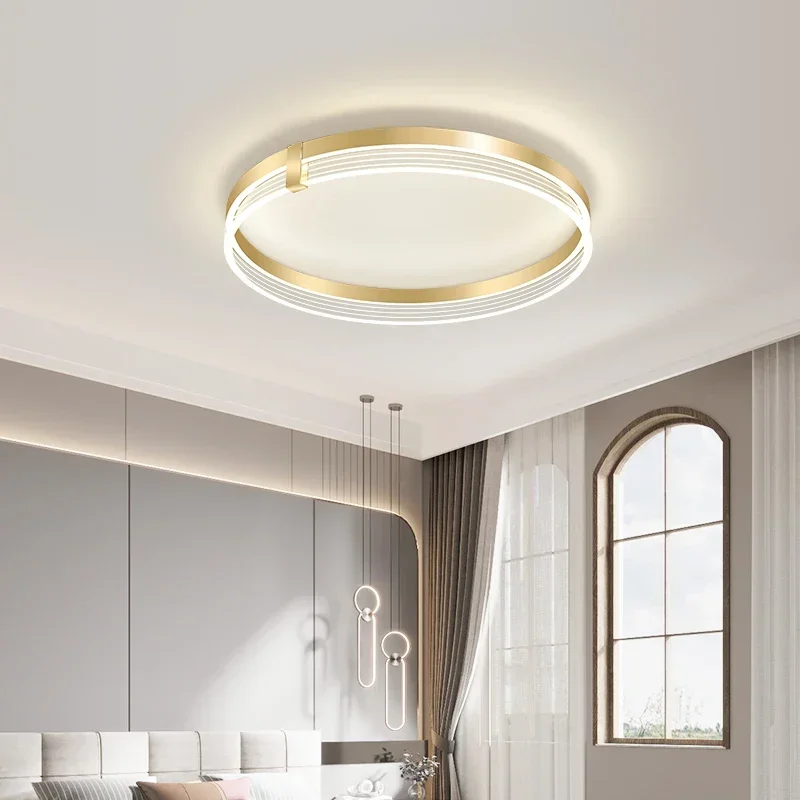 Imagem -02 - Nova Luz de Teto Led Moderna Luxo Proteção para os Olhos Sala Estar Luz Quarto Controle Remoto Iluminação para Casa Circular Luz Teto