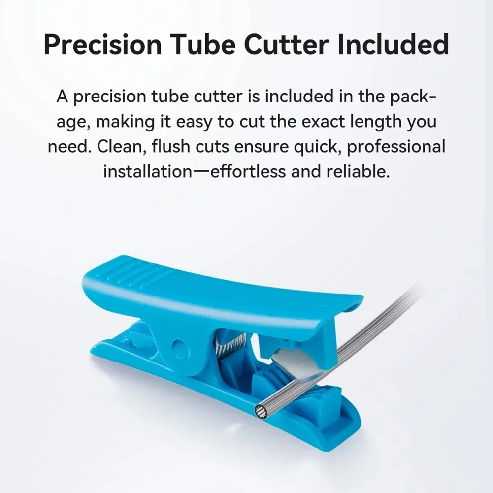 Can buy For Creality Low Resistance Star-Shaped PTFE Tube 4M with Tube Cutter Ultra-Smooth Flow Heat-Resistan 3D Printer Parts
