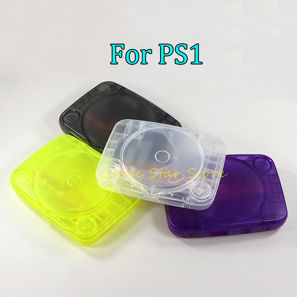 1set For PS1 Housing Shell Transparent Case with Buttons For PlayStation 1 PS One Console Replacement Parts