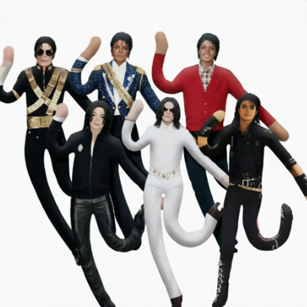 

Michael Jackson Bendable Plush Doll With Built-in Wire Poseable Singer Figure Collectible Toy Fans Decor Gift