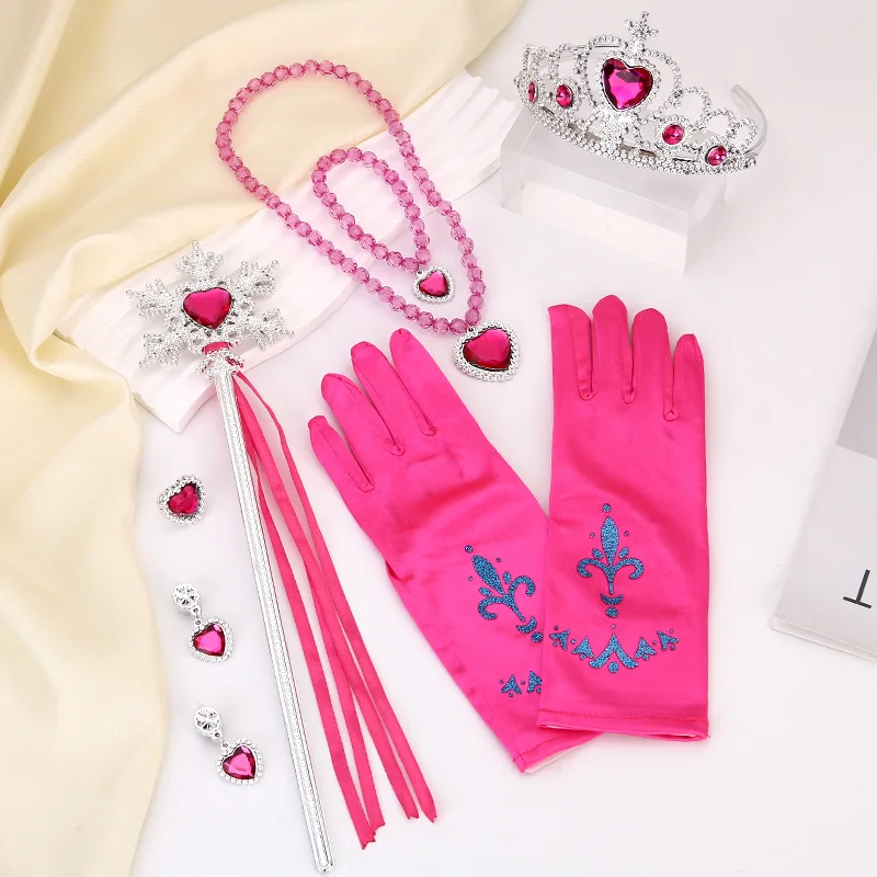 Ręcznie robione dzieci peruka księżniczka warkocz Cosplay księżniczka impreza z okazji Halloween akcesoria do kostiumów dziewczyny korony magiczna prezenty dla dzieci