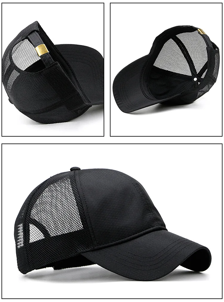 Großen Kopf Mann Plus Größe Baseball Kappe Männer Sommer Dünnen Stoff Mesh Sonnenhut Männliche Snapback Hüte M 55-60cm L 60-65cm gorras hombre – Detail 17