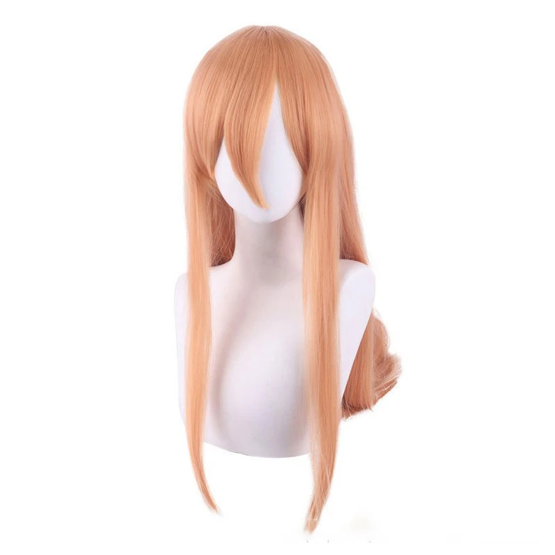 Peluca de Cosplay película motosierra hombre Pava cabello humano mujer euroamericana marrón pelo largo liso conjunto botón malla uso diario pelucas completas