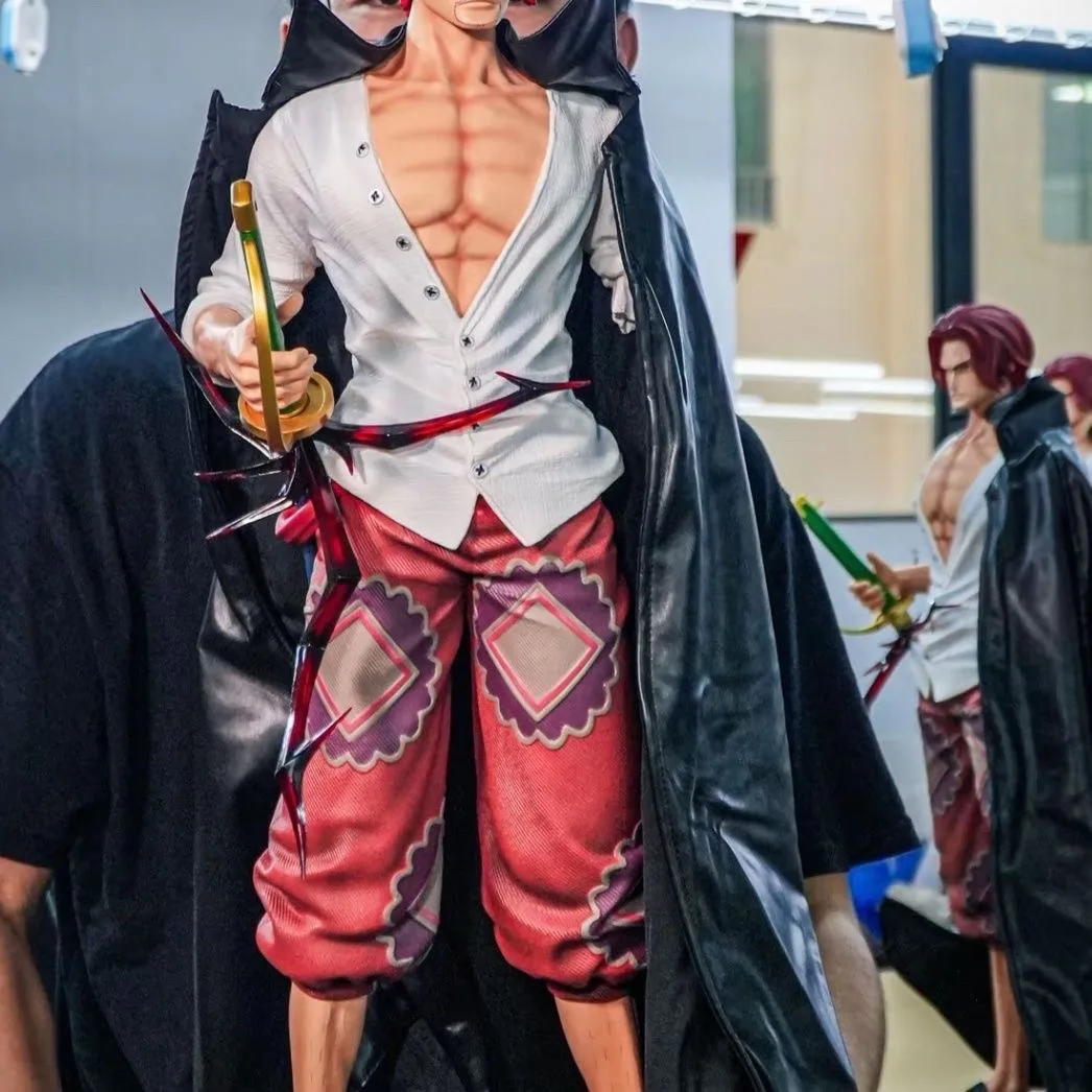 Jt تمثال حوالي 67 سنتيمتر قطعة واحدة الشعر الأحمر شانكس عمل أرقام أنيمي الطرفية الفن اللعب الحلي الهدايا #3