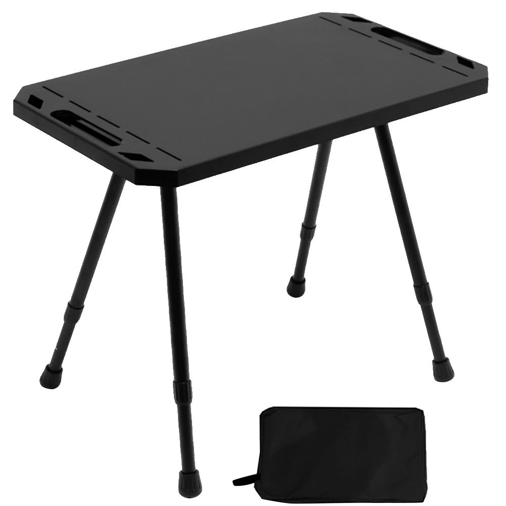 Folding Camping Table Adjustable Height Beach Table Aluminium Alloy Tactical Table for Outdoor Indoor Picnic BBQ Hiking