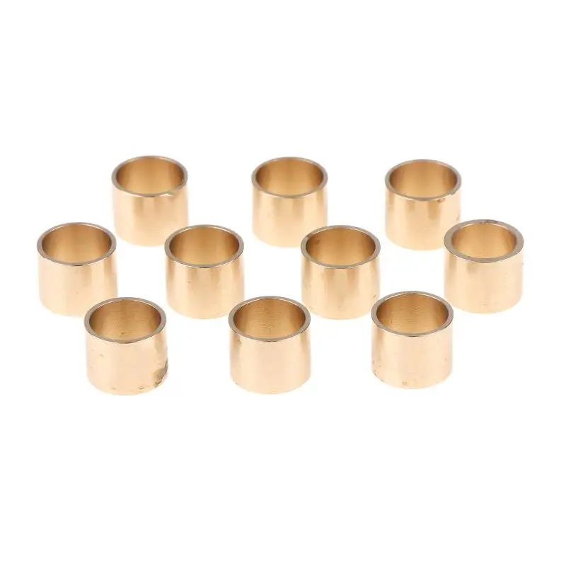 

（Summer6）10 Pcs DIY Snooker Billiards Copper Brass Pool Cue Ferrule Repair Accessories 9mm10mm11mm12mm13mm Brass Accessories