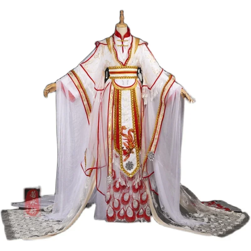 Tian Guan Ci Fu Yueshen Xie Lian Costume Cosplay parrucche cielo ufficiale benedizione corona principe antico Hanfu festa di Halloween