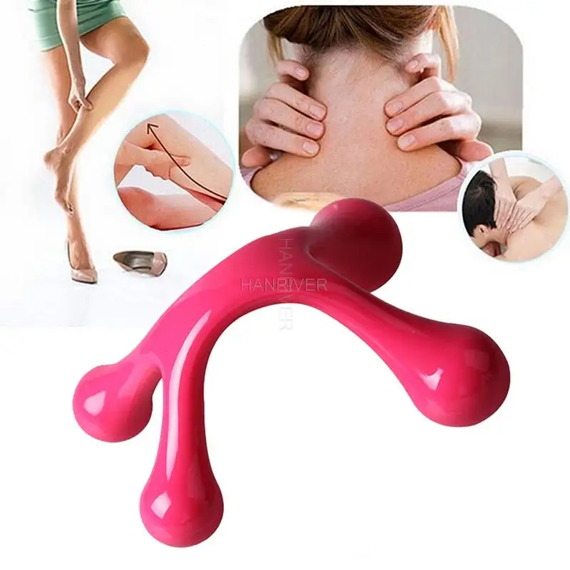 Handheld Arch Body Massager Health Balance Four Ball Back Mini Massage Stick Relax  Acupressure Health Massage Tool