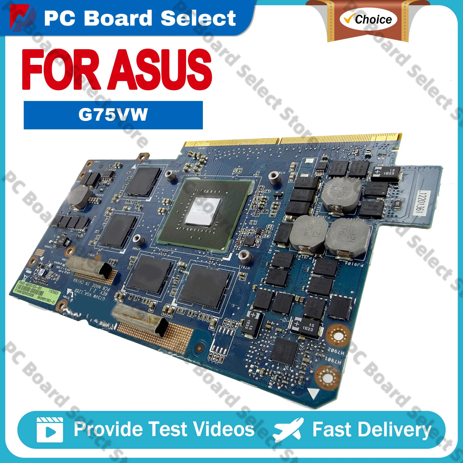 

G75VX G75VW Laptop Motherboard For ASUS ROG G75V G75VW Notebook Mainboard This item is in stock 100% tests OK fast shipping