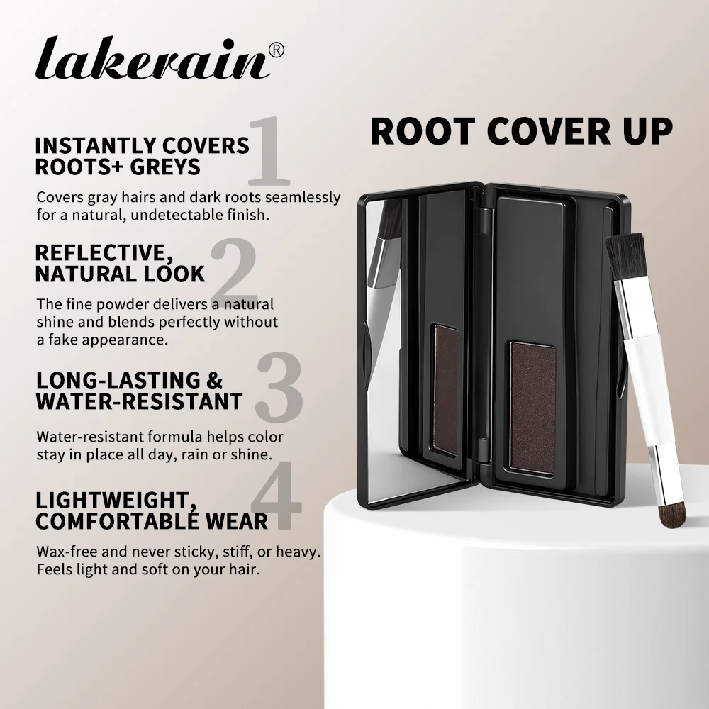 Natural Hair Powder Palette Hair Line Shadow Makeup Hair Concealer Long Lasting Waterproof Root Cover Up Instant Coverage Powder