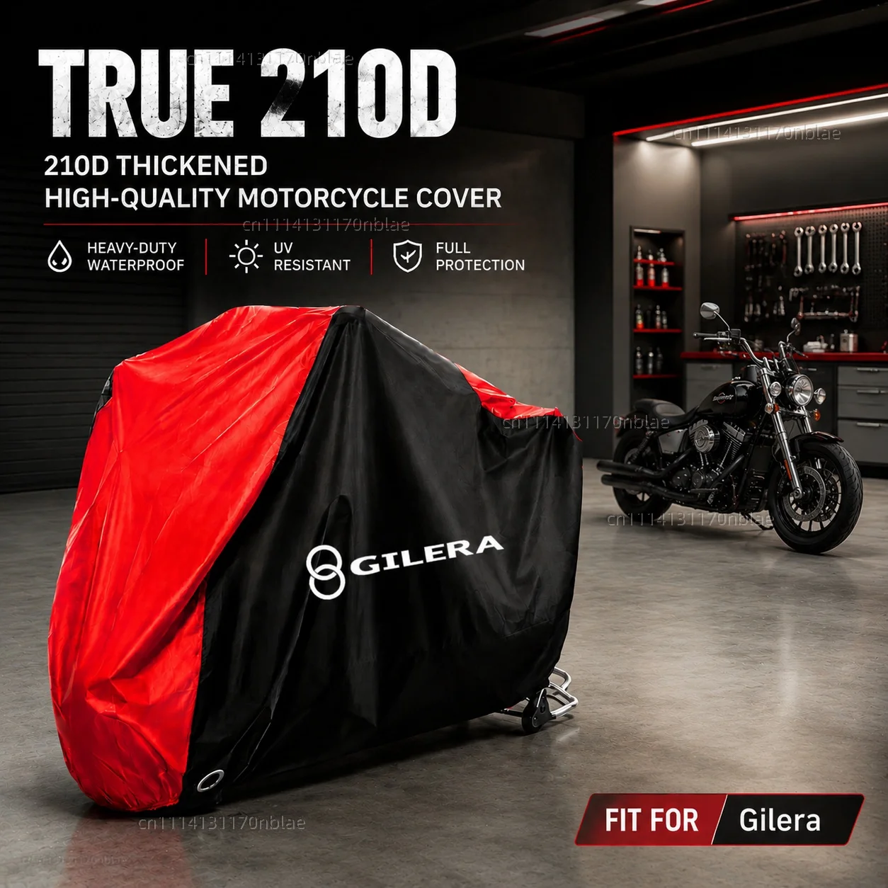 For Gilera GP800 Fuoco Nexus 500 Runner 50 125 200 210D Motorcycle Cover Waterproof Dustproof UV Protection Moto Rain Cover