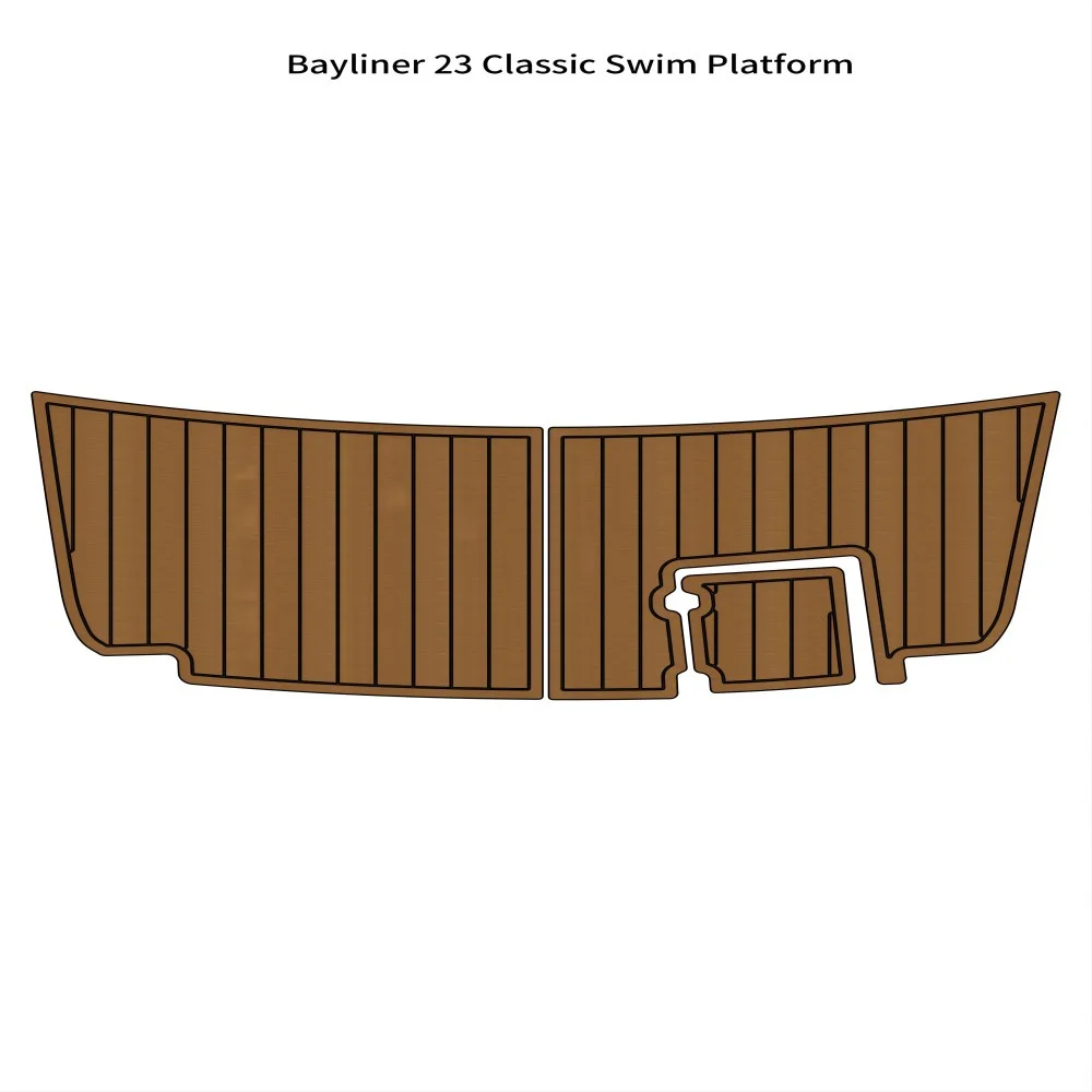 

Bayliner 23 Classic Swim Platform Step Pad Boat EVA Foam Teak Deck Floor Pad Mat Backing Self Adhesive SeaDek Gatorstep Style