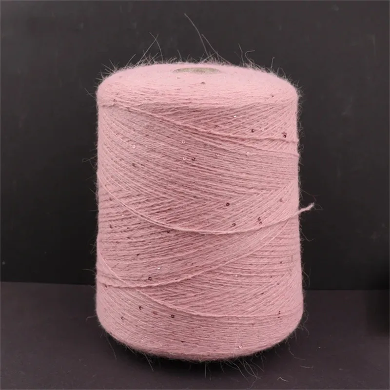 

500 г 3000 м ангора 2 мм пряжа люрекс с блестками Angora обувь вязаная пряжа из кроличьей шерсти кашемировая шерсть длинная норковая пряжа мягкая пушистая