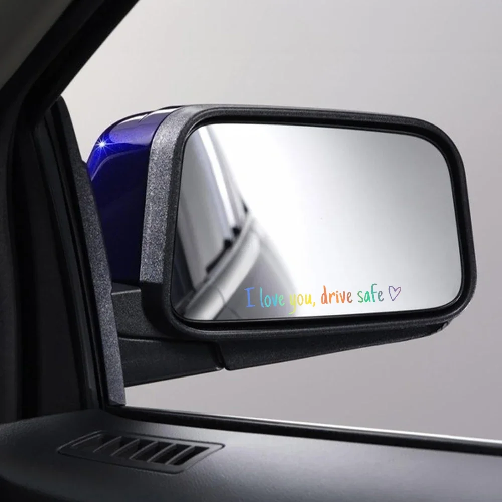 I Love You Drive Safe Reflective Car Mirror Stickers Auto Vehicle Security Warning Vinyl Decals Car Decor Stickers Accessories