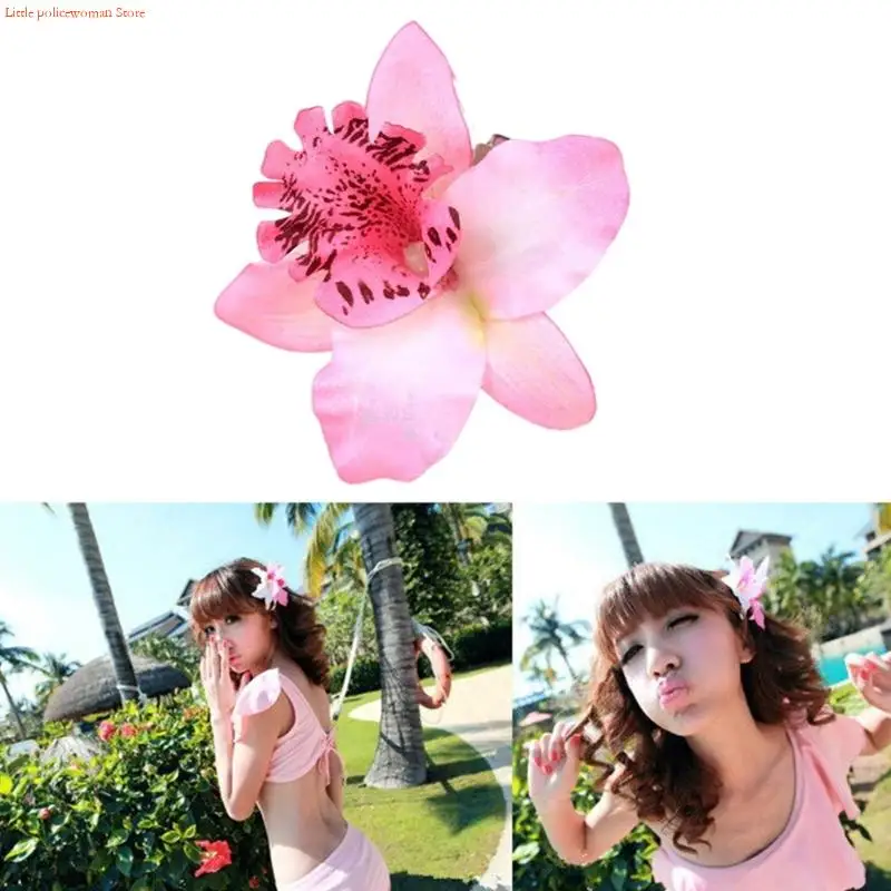 F92D Light weight Cloth Hair Clip Durability Hairpin Flower Hair Barrettes