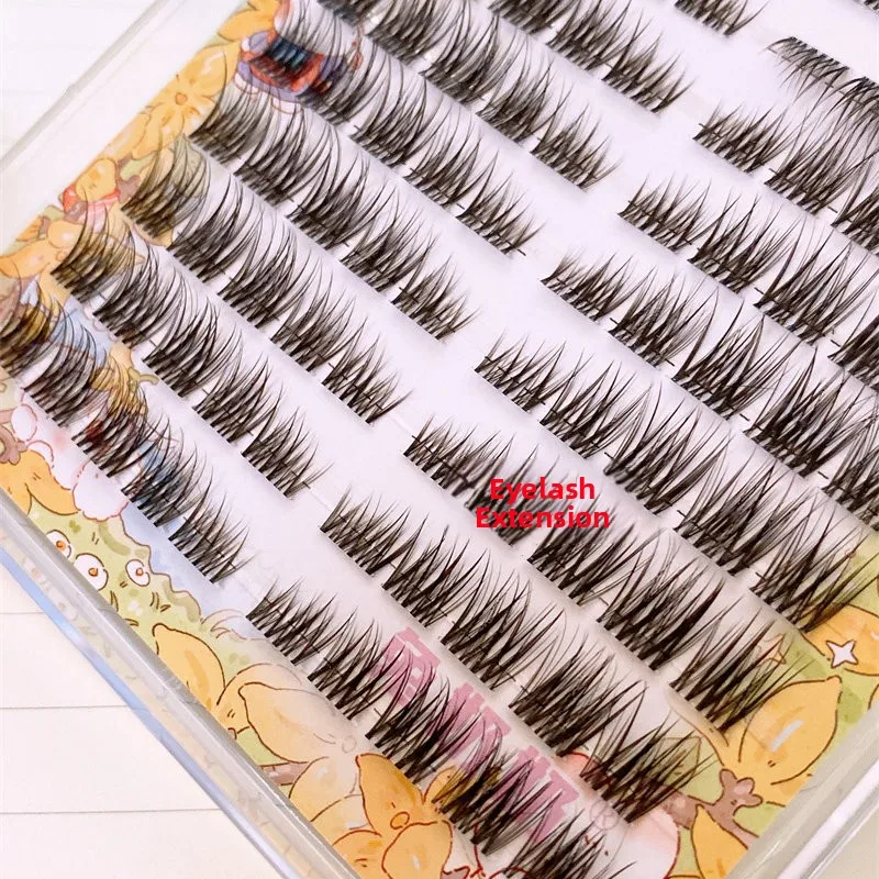 Korean Style Big Capacity Smoke Eyelashes Hard Stem Rabbit Grandma T28 Upgrade Version Eyelid Tensioning False Eyelashes