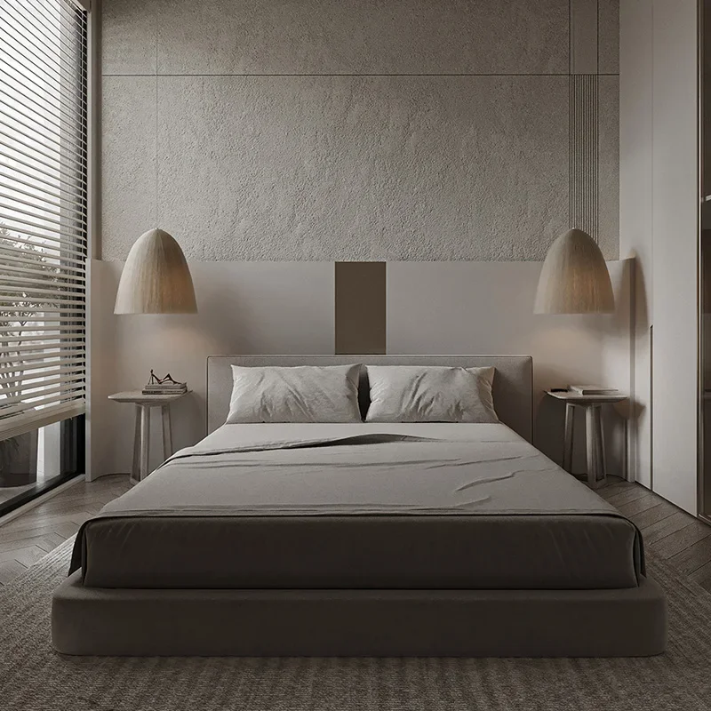 

Minimalist Apartment Bed Headboard Design Design Fashionable Master Bedroom Bed Lazy Frame Postmodern Beliche Lounge Furniture