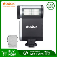 Godox iA32 Mini Camera Flash Up to 490 Full-Power Flashes 6200K CCT Manual Flash for Various Camera Models Optical S1/S2 Modes