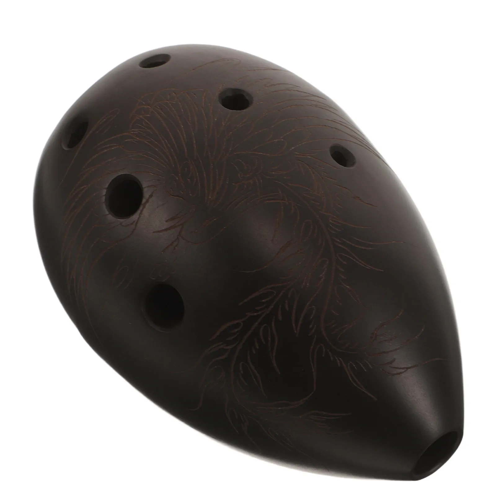 1Piece Ceramic Xun Instrument F Key Ancient Chinese Style 8 Holes Polished Porcelain Design Protective Carry Bag for Solo