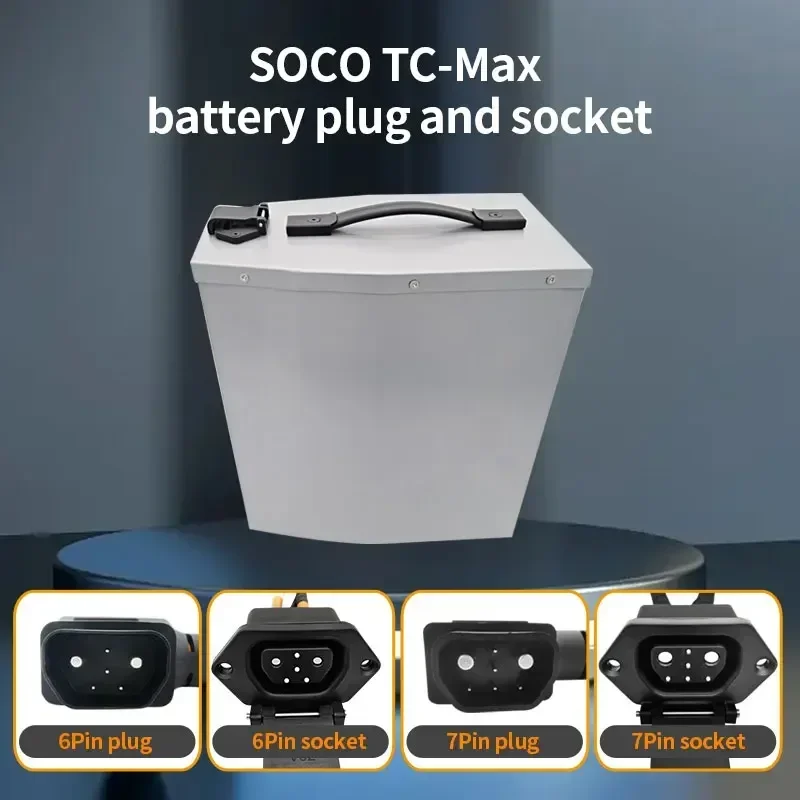 Per Super SOCO TC Max accessori per batterie originali spina di ricarica per il corpo presa per batteria cavo di scarica di carica intestazione