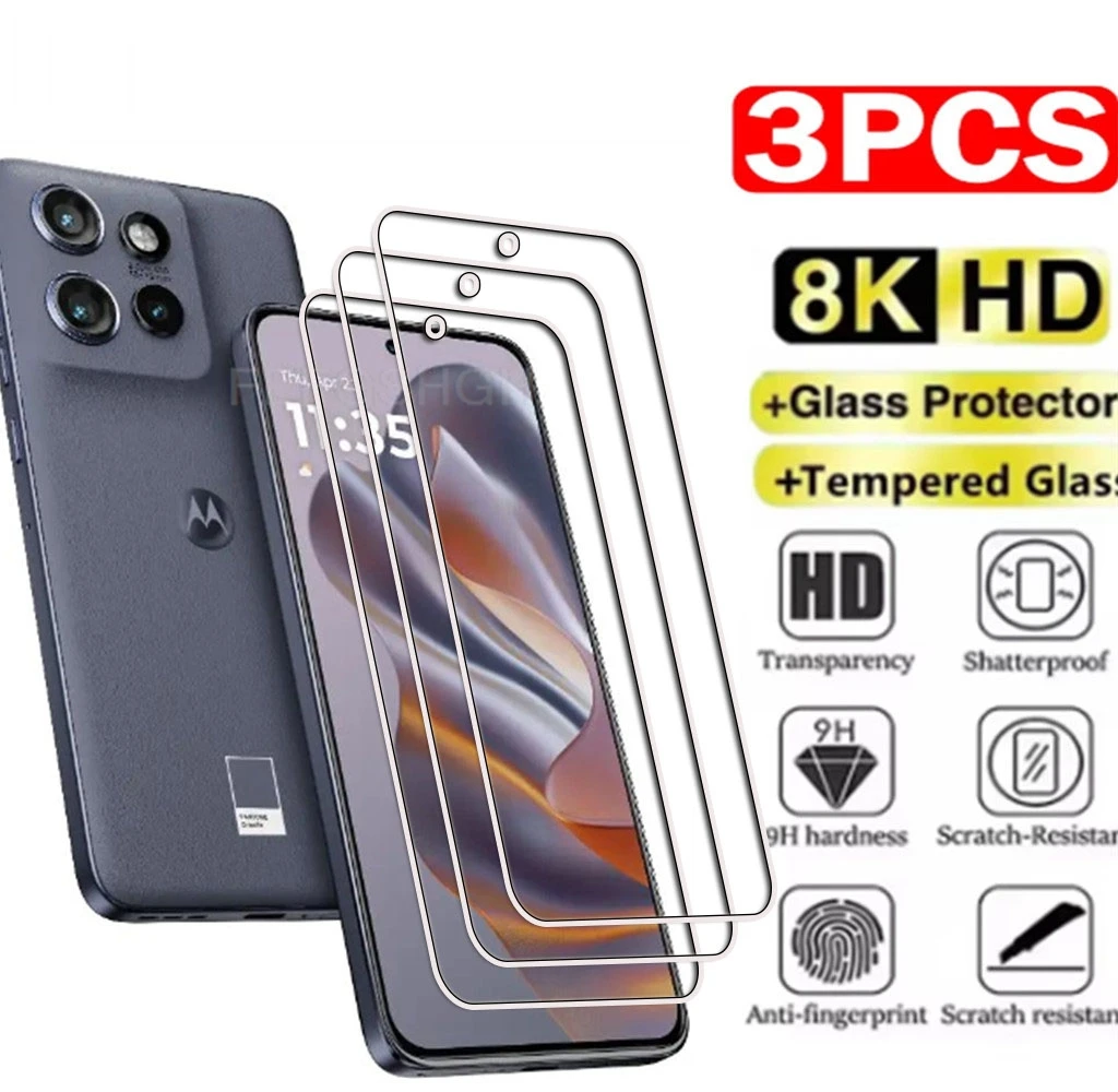 

3PCS 9H HD Tempered GlassFor Motorola Edge 60 Neo Edge60Neo 60Neo 50 50Neo ThinkPhone 25 6.3" Screen Protector Cover Film