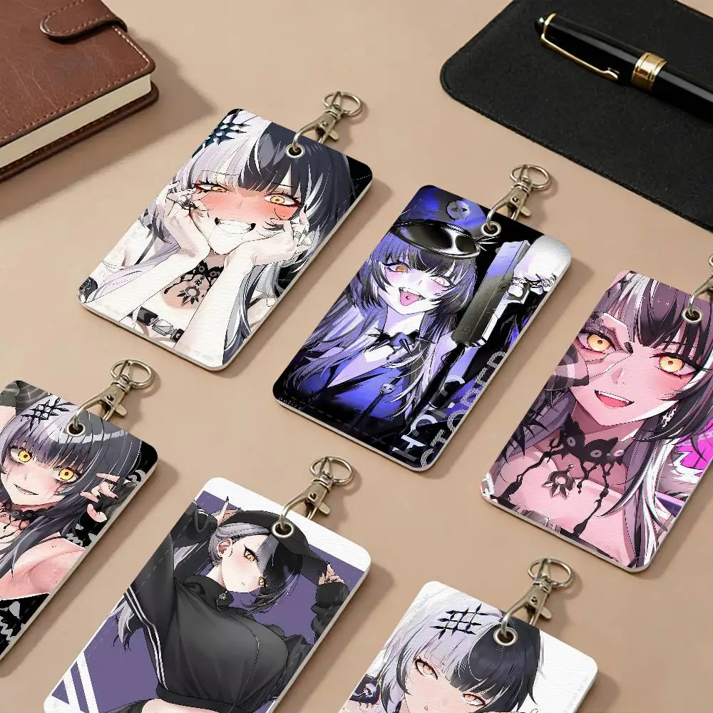 Shiori Novella Anime Girl Hololive PU-Leder-Kartenhalter, Anti-Verlust-Schutzhülle für Karten