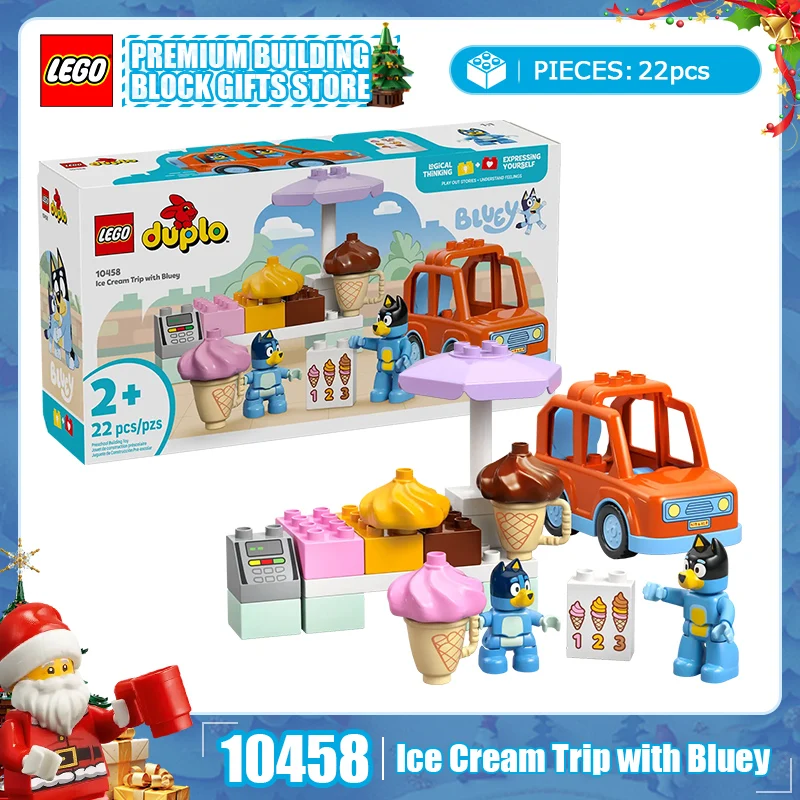 

LEGO Building Blocks Christmas Celebration 10458 Savage Ice Cream Journey Children's Toy Assembly 2025 Christmas Gift