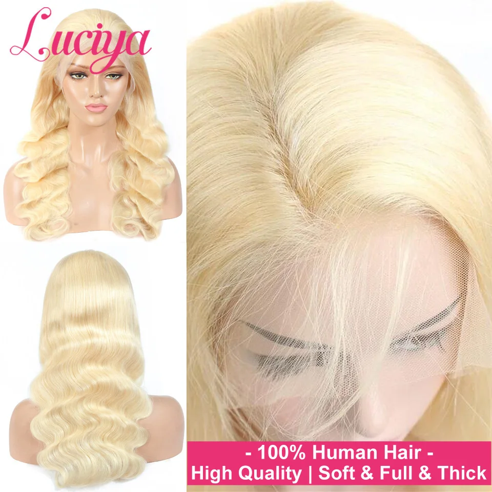 613 HD Lace Frontal Wig Body Wave Transparent 13x4 Lace Front Human Hair Wigs Pre Plucked Lace Closure Human Hair Wigs Luciya