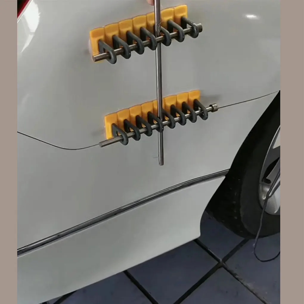 قضيب رفع دنت الصيانة باللون الأصفر لخدوش السيارة سهل الطي والتحكم في المخالب