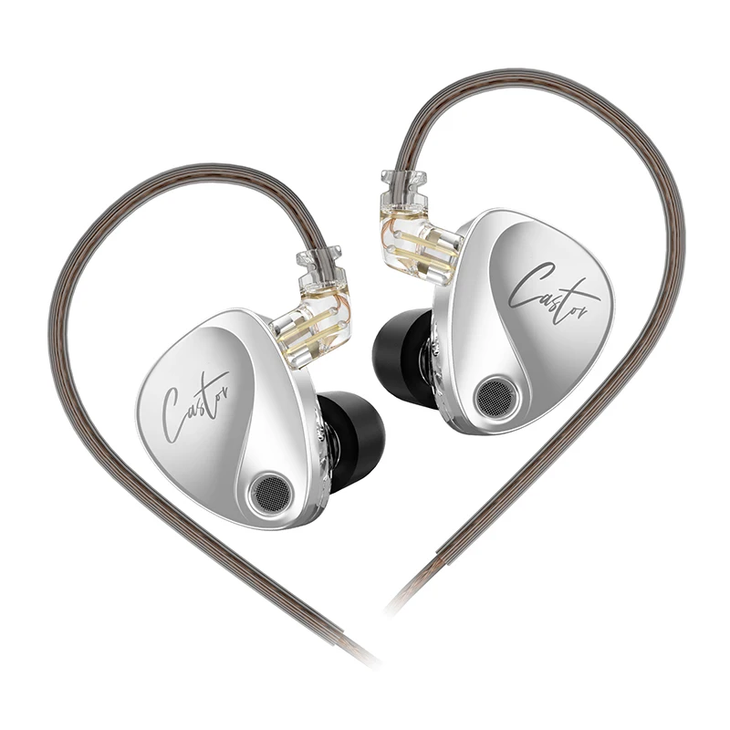 NIEUWE KZ Castor In Ear HiFi Oortelefoon 2DD Dynamische High-end Afstembare evenwichtige armatuur Oortelefoon Monitor Hoofdtelefoon Annuleren Oordopjes