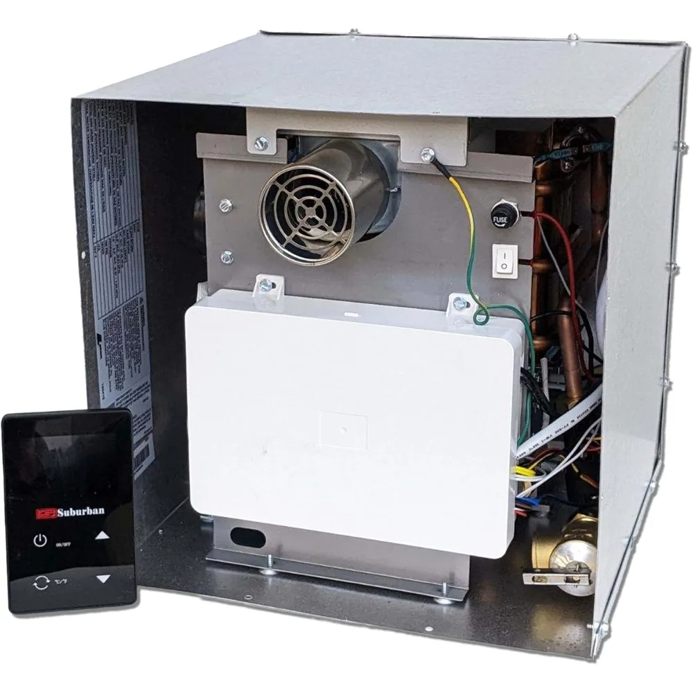 حار بيع! سخان مياه RV بدون خزان 60,000 وحدة حرارية بريطانية، إمداد مياه ساخن لا نهاية له، توفير الطاقة، مركز التحكم في المستخدم الرقمي، شحن مجاني