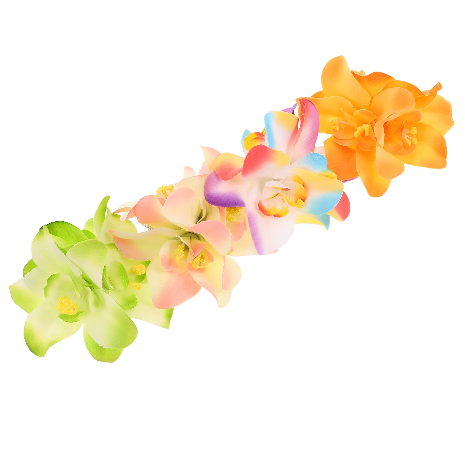 

Orchid Flower Hair Clip Boho Floral Hair Clips for Women Hawaiian Beach Vacation Accessories Decorative Flower Hairpins Colorful