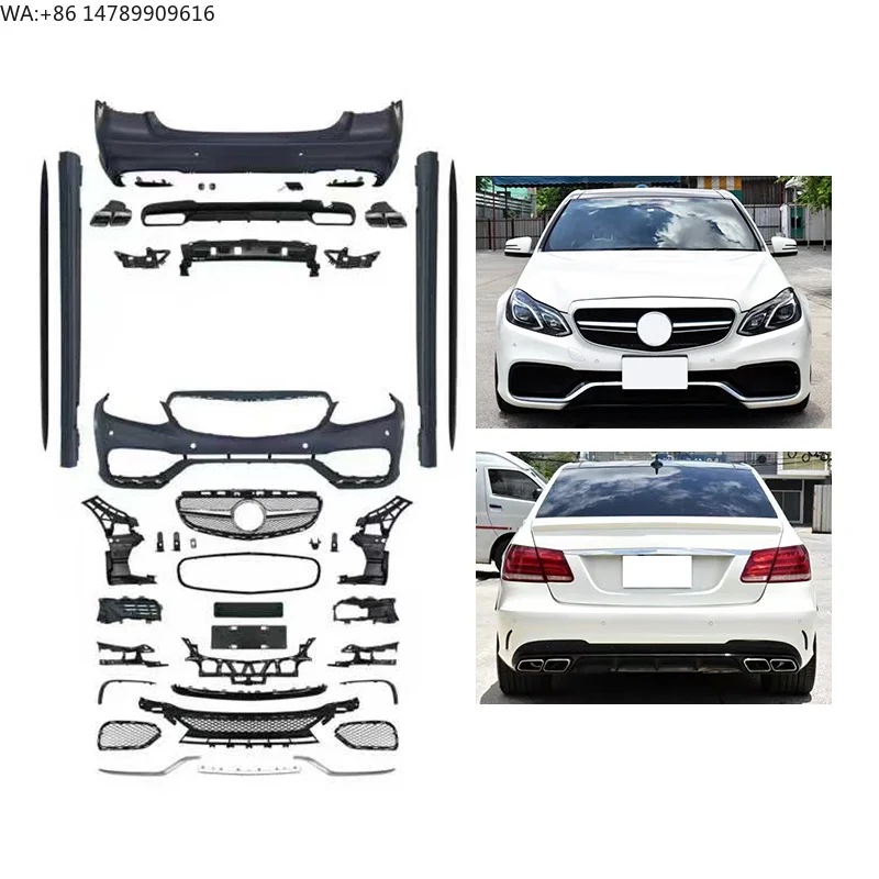 

2014-2015 Car Modification Upgrade W212 63 Front Bumper And Rear Bumper Body For Body Full Body Widebody